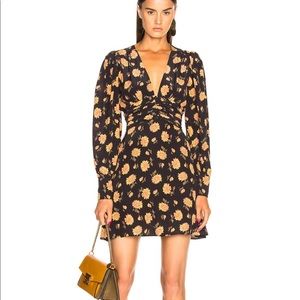 Veronica Beard Marion Long-Sleeve Floral Mini Dress size 0